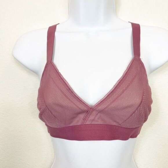 Lululemon Awake To Lace Bra Plumful/Smoky Blush Minimal Seams Molded Cups Sz 32B - Picture 5 of 9
